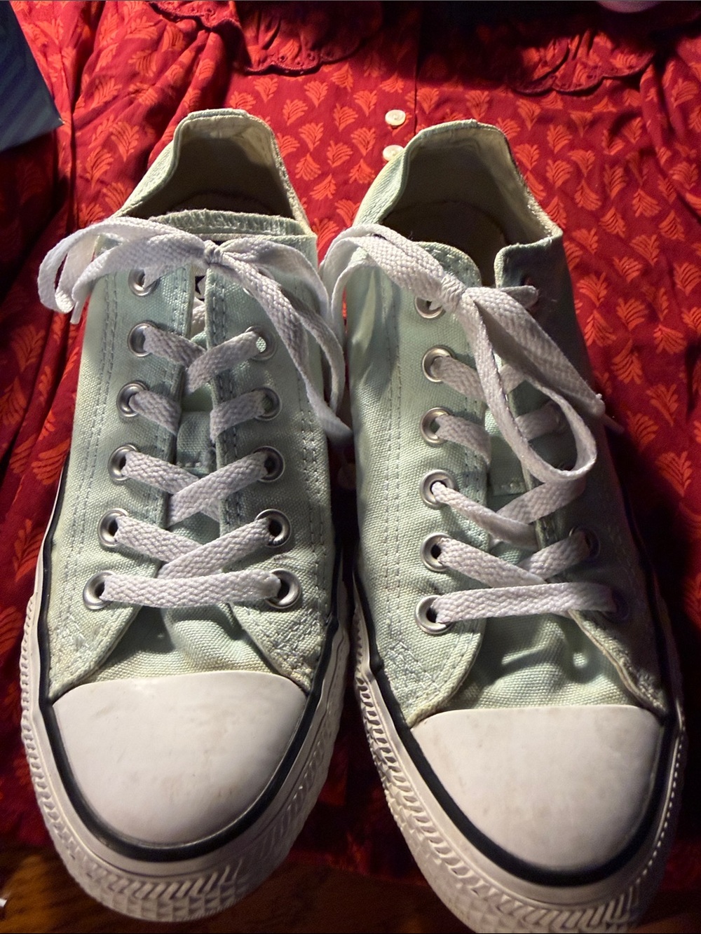 Converse Cream Canvas Low-Top Sneaker